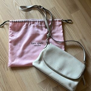 Kate Spade White Leather Crossbody